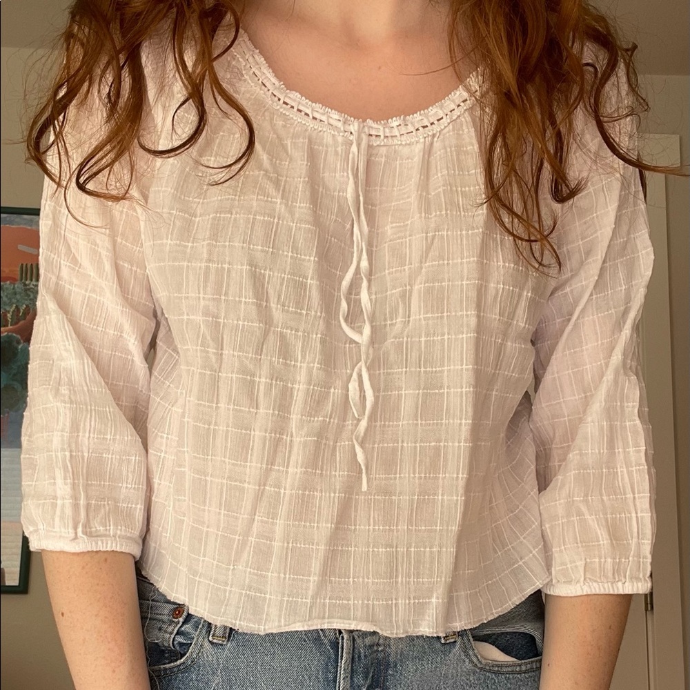 Flowy white shirt!!!